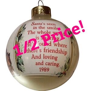 1989 Vintage Rare! Collectable Norman Rockwell Christmas Hallmark orname…